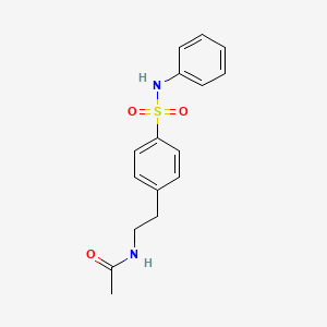 N-[2-[4-(phenylsulfamoyl)phenyl]ethyl]acetamide