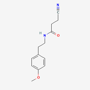 3-cyano-N-[2-(4-methoxyphenyl)ethyl]propanamide