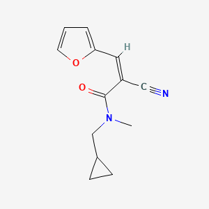 (Z)-2-Cyano-N-(cyclopropylmethyl)-3-(furan-2-yl)-N-methylprop-2-enamide