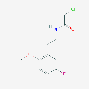 2-chloro-N-[2-(5-fluoro-2-methoxyphenyl)ethyl]acetamide