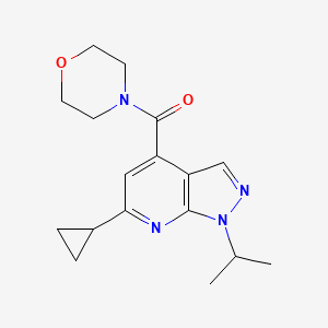 (6-Cyclopropyl-1-propan-2-ylpyrazolo[3,4-b]pyridin-4-yl)-morpholin-4-ylmethanone