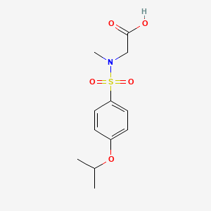 2-[Methyl-(4-propan-2-yloxyphenyl)sulfonylamino]acetic acid