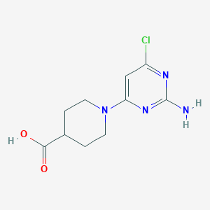 1-(2-Amino-6-chloropyrimidin-4-yl)piperidine-4-carboxylic acid