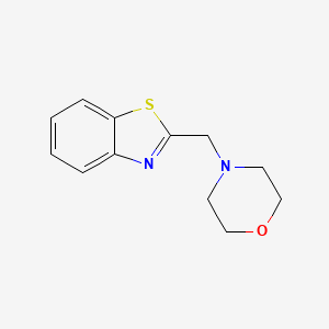 molecular formula C12H14N2OS B7646549 2-(Morpholin-4-ylmethyl)-1,3-benzothiazole 