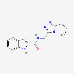 molecular formula C16H13N5O B7646561 N-([1,2,4]triazolo[4,3-a]pyridin-3-ylmethyl)-1H-indole-2-carboxamide 