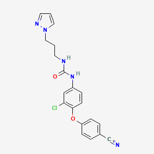 1-[3-Chloro-4-(4-cyanophenoxy)phenyl]-3-(3-pyrazol-1-ylpropyl)urea