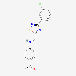 1-[4-[[3-(3-Chlorophenyl)-1,2,4-oxadiazol-5-yl]methylamino]phenyl]ethanone