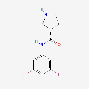 (3S)-N-(3,5-difluorophenyl)pyrrolidine-3-carboxamide