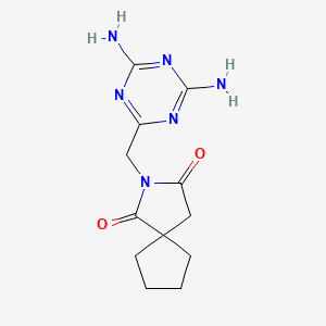 2-[(4,6-Diamino-1,3,5-triazin-2-yl)methyl]-2-azaspiro[4.4]nonane-1,3-dione