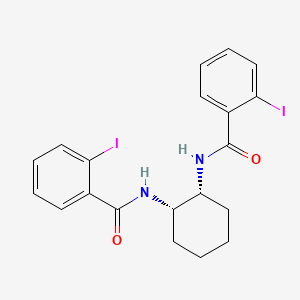 molecular formula C20H20I2N2O2 B7646719 2-iodo-N-[(1S,2R)-2-[(2-iodobenzoyl)amino]cyclohexyl]benzamide 