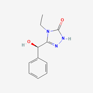 4-ethyl-3-[(R)-hydroxy(phenyl)methyl]-1H-1,2,4-triazol-5-one