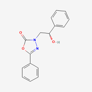 3-[(2S)-2-hydroxy-2-phenylethyl]-5-phenyl-1,3,4-oxadiazol-2-one