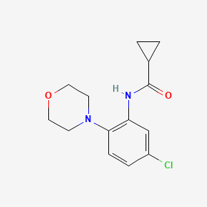 N-(5-chloro-2-morpholin-4-ylphenyl)cyclopropanecarboxamide