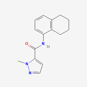 2-methyl-N-(5,6,7,8-tetrahydronaphthalen-1-yl)pyrazole-3-carboxamide