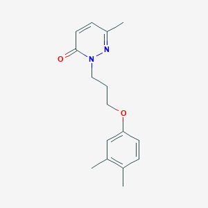 molecular formula C16H20N2O2 B7646914 2-[3-(3,4-Dimethylphenoxy)propyl]-6-methylpyridazin-3-one 