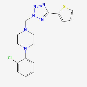 1-(2-Chlorophenyl)-4-[(5-thiophen-2-yltetrazol-2-yl)methyl]piperazine