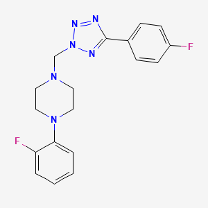 1-(2-Fluorophenyl)-4-[[5-(4-fluorophenyl)tetrazol-2-yl]methyl]piperazine