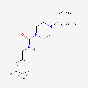 molecular formula C24H35N3O B7646944 N-(1-adamantylmethyl)-4-(2,3-dimethylphenyl)piperazine-1-carboxamide 