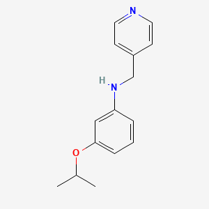 3-propan-2-yloxy-N-(pyridin-4-ylmethyl)aniline