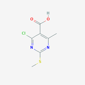 4-Chloro-6-methyl-2-(methylsulfanyl)pyrimidine-5-carboxylic acid