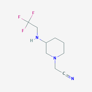 2-[3-(2,2,2-Trifluoroethylamino)piperidin-1-yl]acetonitrile