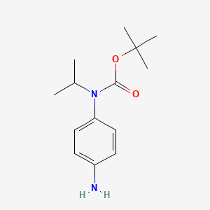 molecular formula C14H22N2O2 B7647118 (4-Amino-phenyl)-isopropyl-carbamic acid tert-butyl ester 