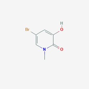 molecular formula C6H6BrNO2 B7647178 5-Bromo-3-hydroxy-1-methyl-1,2-dihydropyridin-2-one 