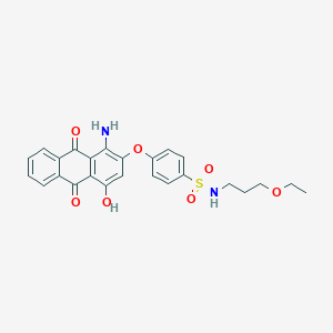 4-[(1-Amino-9,10-dihydro-4-hydroxy-9,10-dioxo-2-anthryl)oxy]-N-(3-ethoxypropyl)benzenesulphonamide