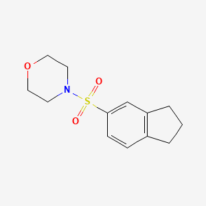 molecular formula C13H17NO3S B7647211 4-(2,3-dihydro-1H-inden-5-ylsulfonyl)morpholine 