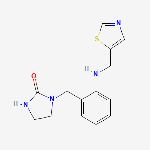 1-[[2-(1,3-Thiazol-5-ylmethylamino)phenyl]methyl]imidazolidin-2-one