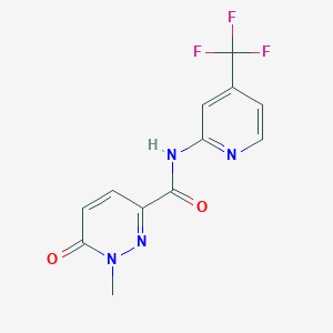 1-methyl-6-oxo-N-[4-(trifluoromethyl)pyridin-2-yl]pyridazine-3-carboxamide