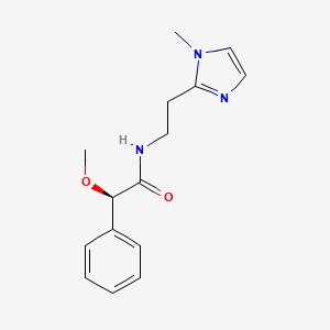 (2R)-2-methoxy-N-[2-(1-methylimidazol-2-yl)ethyl]-2-phenylacetamide