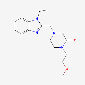 4-[(1-Ethylbenzimidazol-2-yl)methyl]-1-(2-methoxyethyl)piperazin-2-one