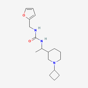 1-[1-(1-Cyclobutylpiperidin-3-yl)ethyl]-3-(furan-2-ylmethyl)urea