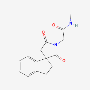 2-(2',5'-dioxospiro[1,2-dihydroindene-3,3'-pyrrolidine]-1'-yl)-N-methylacetamide