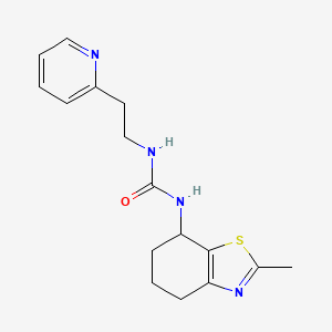 1-(2-Methyl-4,5,6,7-tetrahydro-1,3-benzothiazol-7-yl)-3-(2-pyridin-2-ylethyl)urea