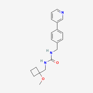 1-[(1-Methoxycyclobutyl)methyl]-3-[(4-pyridin-3-ylphenyl)methyl]urea