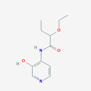 molecular formula C11H16N2O3 B7647680 2-ethoxy-N-(3-hydroxypyridin-4-yl)butanamide 