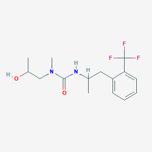 1-(2-Hydroxypropyl)-1-methyl-3-[1-[2-(trifluoromethyl)phenyl]propan-2-yl]urea