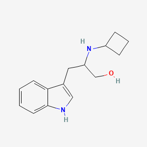 molecular formula C15H20N2O B7647704 2-(cyclobutylamino)-3-(1H-indol-3-yl)propan-1-ol 