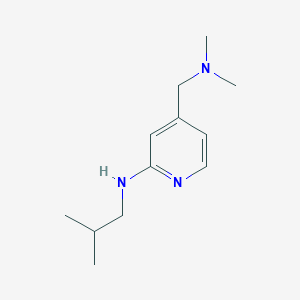 molecular formula C12H21N3 B7647723 4-[(dimethylamino)methyl]-N-(2-methylpropyl)pyridin-2-amine 