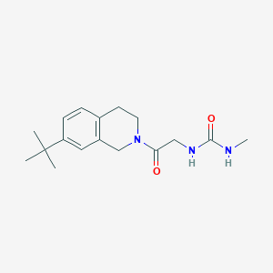 1-[2-(7-tert-butyl-3,4-dihydro-1H-isoquinolin-2-yl)-2-oxoethyl]-3-methylurea