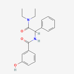 N-[2-(diethylamino)-2-oxo-1-phenylethyl]-3-hydroxybenzamide