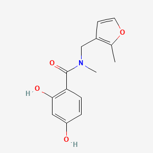 2,4-dihydroxy-N-methyl-N-[(2-methylfuran-3-yl)methyl]benzamide