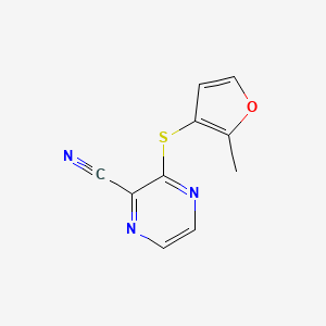 3-(2-Methylfuran-3-yl)sulfanylpyrazine-2-carbonitrile