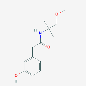 2-(3-hydroxyphenyl)-N-(1-methoxy-2-methylpropan-2-yl)acetamide