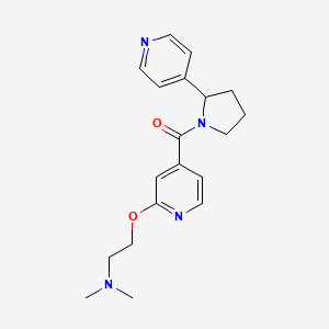 [2-[2-(Dimethylamino)ethoxy]pyridin-4-yl]-(2-pyridin-4-ylpyrrolidin-1-yl)methanone