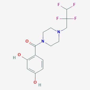 (2,4-Dihydroxyphenyl)-[4-(2,2,3,3-tetrafluoropropyl)piperazin-1-yl]methanone