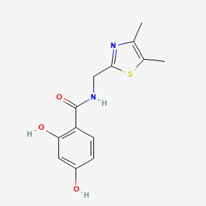 N-[(4,5-dimethyl-1,3-thiazol-2-yl)methyl]-2,4-dihydroxybenzamide