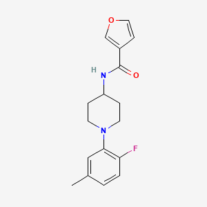 N-[1-(2-fluoro-5-methylphenyl)piperidin-4-yl]furan-3-carboxamide